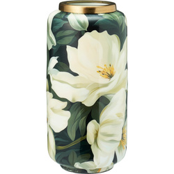 BADU dekoratív fémváza, arany szegéllyel