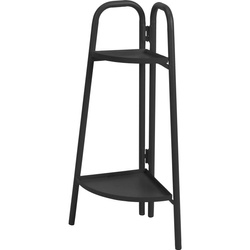 Fém sarok virágtartó, 2 szint, 70 cm