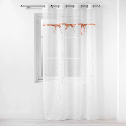 Függöny gyűrűkkel, szalagokkal és díszítésekkel, 140 x 240 cm