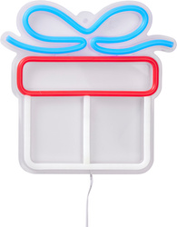 Karácsonyi neon falra, LED, 23 x 22 cm, ajándék