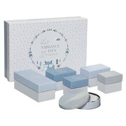 Ajándékdobozok róka mintával, 7 darab