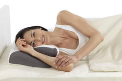 Oldalt alváshoz való fej párna, memóriahab, 60 x 36 cm