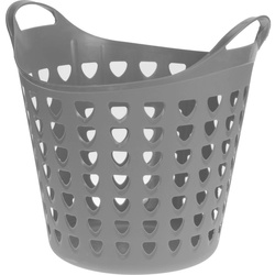 Rugalmas műanyag szennyeskosár, 26 liter