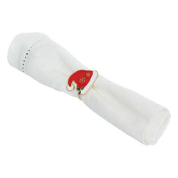 Karácsonyi szalvétagyűrűk, fém, 2 darab