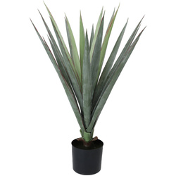 Műanyag agávé cserépben, 75 cm