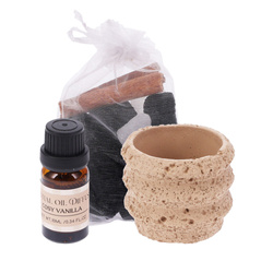 Illatkészlet kövekkel, Ø 9 x 7 cm