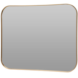Arany keretes téglalap alakú tükör, 55 x 45 cm