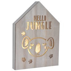 LED világítással ellátott dekoráció, 20 x 27,5 cm, koala