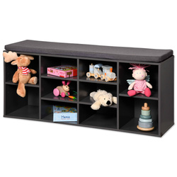 Cipősszekrény ülőkével, 10 polccal, Kesper