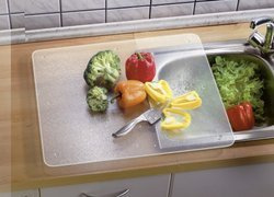 FROSTED üveg konyhai lap, 3 az 1-ben vágódeszka, WENKO