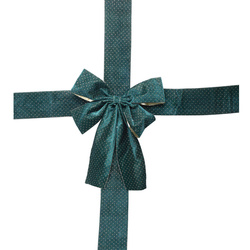 Karácsonyi ajtódísz, masni, 33 x 42 cm