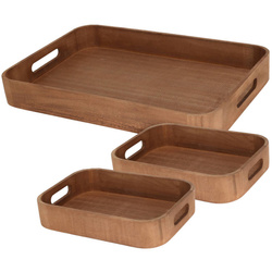 Tálcák különböző méretekben, 3 db.