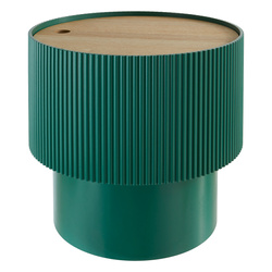 ENOLA dohányzóasztal tárolóval, kerek, Ø 38,5 cm