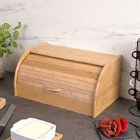 Bambusz kenyértartó, kenyér tároló, 40 x 26 x 20 cm, ZELLER