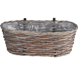 Virágkosár alakú virágtartó, 45 x 21 x 16 cm