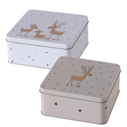 Süteményes doboz, fém, TIMBA, 2 db