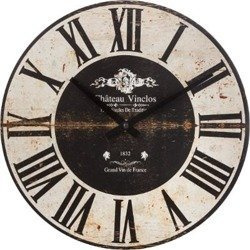 Falióra római számokkal, falra akasztható óra, Ø 28 cm