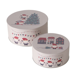 MONTI tároló dobozok készlet, Ø 16-20 cm