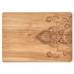 Nyomtatott vágódeszka, 40 x 29 cm, akácfa, ZELLER