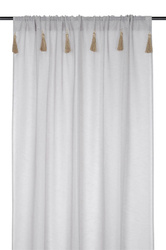 IBIZA függöny díszes bojtokkal, 140 x 260 cm