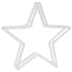 Fém LED fénydísz, 30 cm