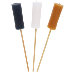 Fakanccal ellátott gyertya készlet, 32 x 4 cm