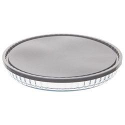 Süteményforma fedéllel, univerzális üvegedény