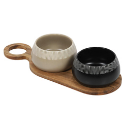 RORI snack tálkák, 2 darab + tálca