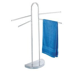 Fürdőszobai törölközőtartó - 4 karos, krómozott, WENKO