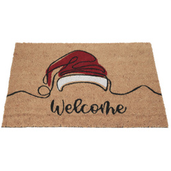 Kókuszrostból készült lábtörlő 59x39 cm, Mikulás, 2. minta