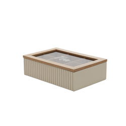 Teatartó rekeszekkel TEA, 24 x 16 x 7 cm