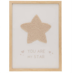 Keretezett poszter aranyos felirattal a gyerekszobába, 30 x 40 cm