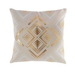 Cybelle pamut díszpárna, fémes minta, 45 x 45 cm