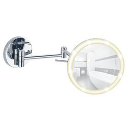 AURA LED falra szerelhető kozmetikai tükör, Power - loc, WENKO