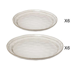 VIRÁG tányérkészlet, 12 db.