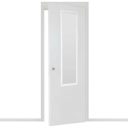 Magas tükör műanyag keretben, ajtóra akasztható, 125,5 x 35,5 x 2 cm