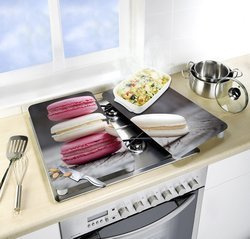 MACARONS üveg védőlapok a tűzhelyre – 2 db, WENKO, macarons