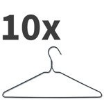 Ruhák akasztó készlet, fém ruhafogók, krómozott és tartós.