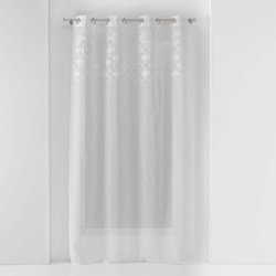 Yaelle hímzett, gyűrűs függöny, 135 x 280 cm