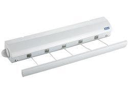 WENKO kiterjeszthető ruhaszárító, 5 zsinórral, 21 méter széles szárítási terület.