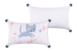 ZOELINE gyerekpárna pomponokkal, 30 x 50 cm