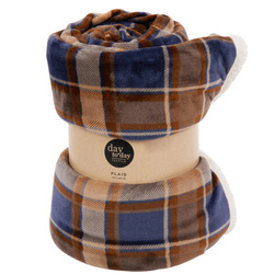 Kockás takaró, 200 x 150 cm, kék