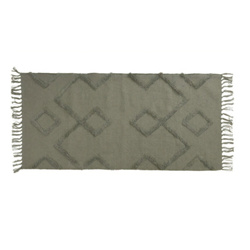 Pamut szőnyeg rojtokkal, 70 x 140 cm