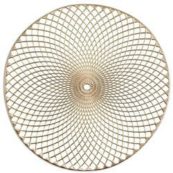 MANDALA tányéralátét, Ø 38 cm, arany