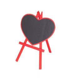 Fából készült táblácska állványon, 21 x 1,4 x 28,5 cm