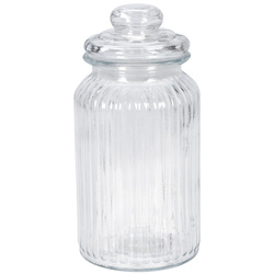 Bordázott tégely szorosan záródó fedéllel, 1000 ml