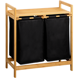 Bambusz mosókosár, kétszobás, 64 x 73 cm