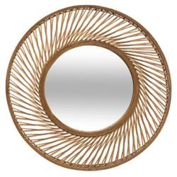 Kerek tükör bambusz keretben, Ø 72 cm