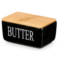 Kerámia vajtartó BUTTER felirattal, 10 x 16,5 x 8,5 cm