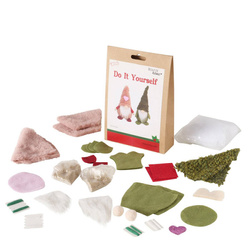 DIY készlet díszek önálló elkészítéséhez, 2 törpe, 22 cm